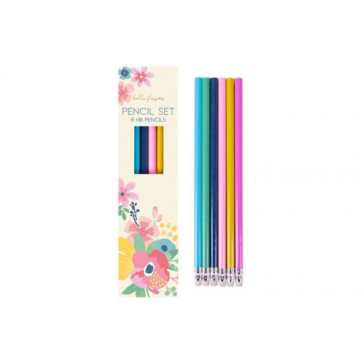 Picture of HELLO FLOWER PENCIL BOX SET - 6 PACK